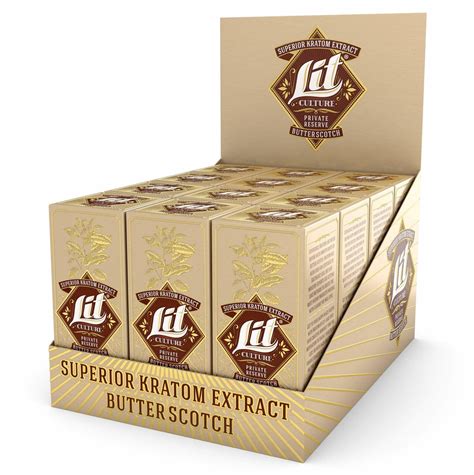 Lit Culture 15ml Butterscotch Superior Kratom Extract Shot - Progressi