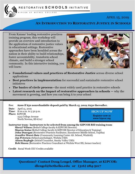 An Introduction To Restorative Justice In Schools Kipcor