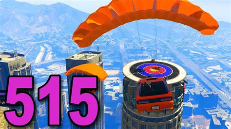 Grand Theft Auto 5 Multiplayer Part 515 Parachuting Car Darts