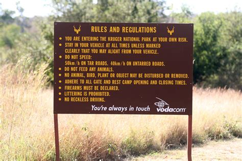 Kruger National Park Rules You Are Entering The Kruger N Flickr