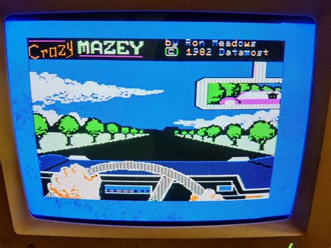 Crazy Mazey By Datamost 1982 Apple Ii 525 Floppy Disk Game By Ron