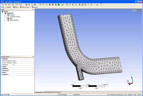 Ansys Fluent In Workbench Tutorial Step Meshing The Geometry My Xxx