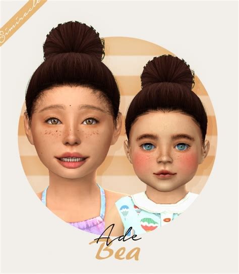 Ade Bea Hair For Kids And Toddlers At Simiracle Sims 4 Updates