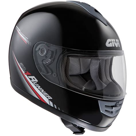 Mainly used on the track, nowadays full face helmets are a valid solution for whoever needs maximum security: Givi H50.1 Runner Motorcycle Helmet - Full Face Helmets ...