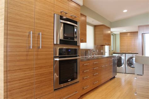 The bamboo used in flooring and for the wood in cabinets and furniture is generally grown on plantation farms and is ready for harvest in three to five. Bamboo Project - bamboo veneer kitchen | Bamboo kitchen ...