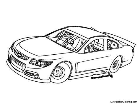 Nascar 24 Pages Coloring Pages