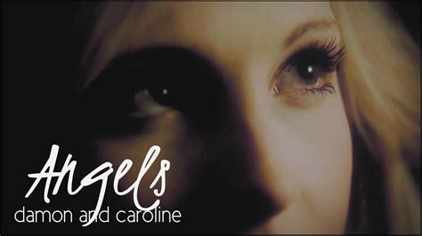 Damon And Caroline Angels Au Youtube