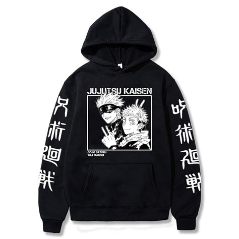 Jujutsu Kaisen Hoodies Gojo Satoru Itadori Yuji Graphic Pullover