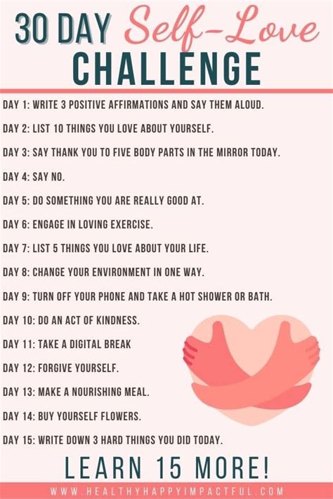 Ultimate 30 Day Self Love Challenge Bring On The Joy