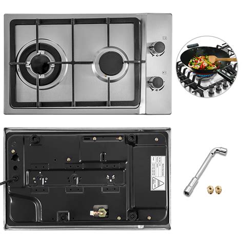 We did not find results for: 12" 2 Burners Gas Cooktop Stainless Steel Double Burner 3 ...