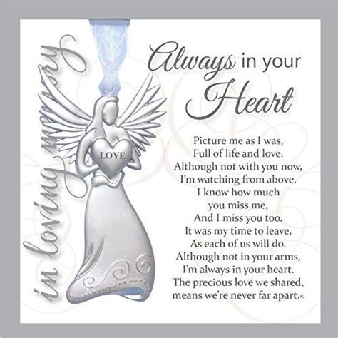 Always In Your Heart Sympathy Sentiment Memorialremembrance