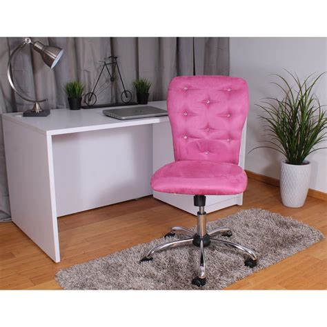 The most common pink office chair material is wool. Boss Pink Microfiber Tiffany Chair-B220-PK - The Home Depot