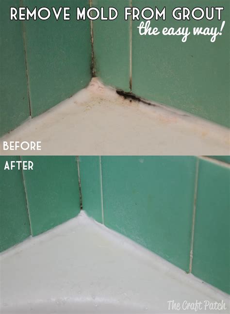 As mentioned before, you can use materials like vinegar, baking soda, lemon juice to eradicate mold from your shower grout. Pinterest Tested: Removing Grout Mold - thecraftpatchblog.com