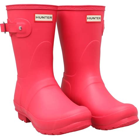 Buy Hunter Original Womens Short Wellington Boots Bright Pink