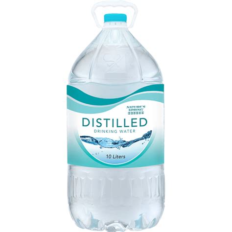 Natures Spring Distilled Drinking Water 10l Water Walter Mart