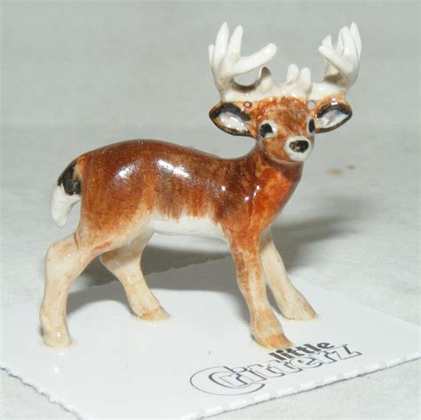 Little Critterz Miniature Porcelain Animal Figure Deer Buck Lc968