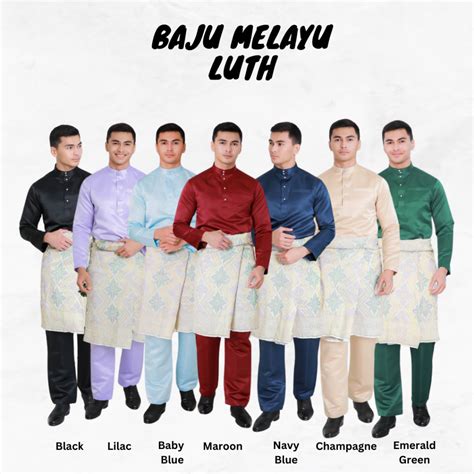 Kod Baju Melayu Luth By Norie Signature Baju Raya Shopee