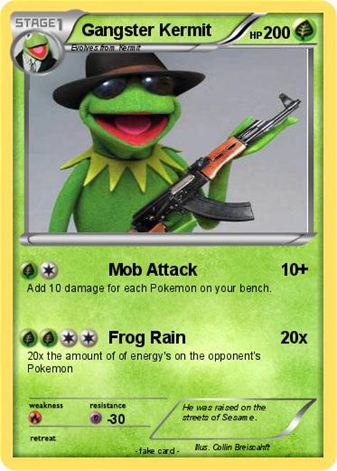 Pokémon Gangster Kermit 4 4 Mob Attack My Pokemon Card