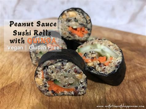 Peanut Sauce Sushi Rolls