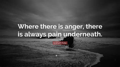 Eckhart Tolle Quote “where There Is Anger There Is Always Pain
