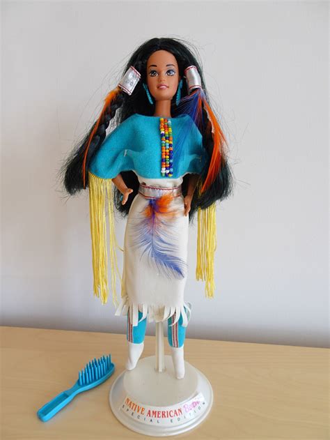 barbie native american dolls of the world mattel edición etsy