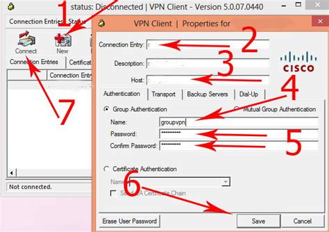 Настройка Cisco Vpn Client в Windows 10 и Windows 7