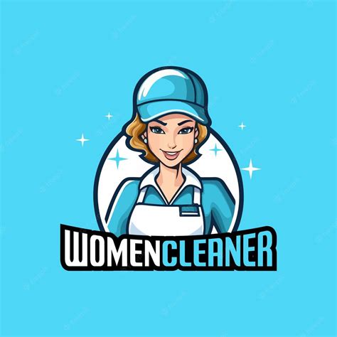 Premium Vector Women Cleaner Service Logo Design Cleaning Service Logo Design Women Cleaning