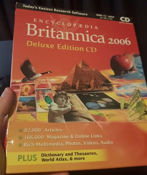 Encyclopedia Britannica 2006 Deluxe Edition Cd Brand New Sealed Eur 29