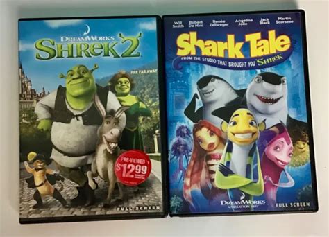 Deamworks Shrek 2 And Shark Tale Set Dvd Di 2 Eur 1133 Picclick It