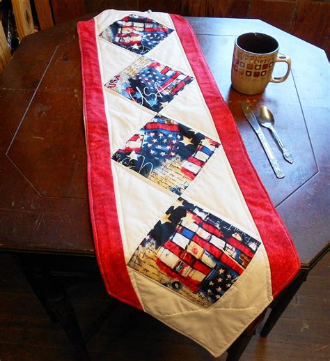 Usa4th Of Julypatrioticred White And Blue Turned Table Etsy