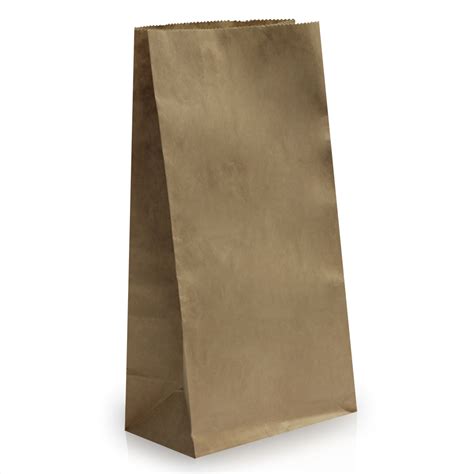 Brown Kraft Block Bottom Paper Bags Paper Bags Carrier Bag Shop