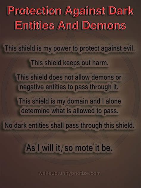Protection Chant To Protect Against Dark Entities And Demons As Well
