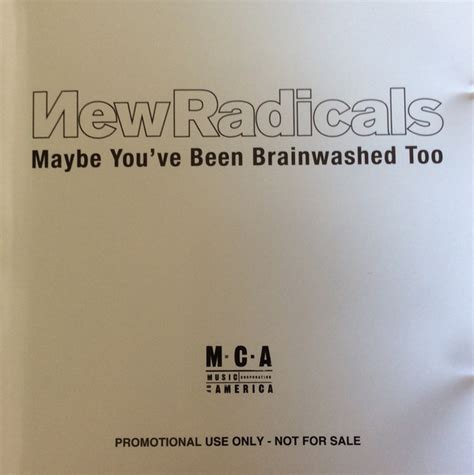 New Radicals Maybe Youve Been Brainwashed Too 1998 Cd Discogs