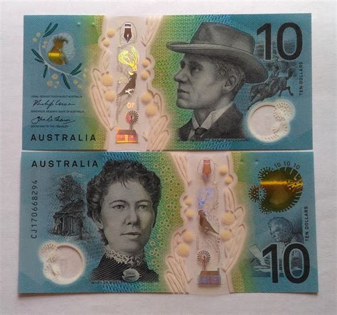 Australia 10 Dollars 2017 P 63 Unc Polimer Piękny Nowy Nakwasin Kup