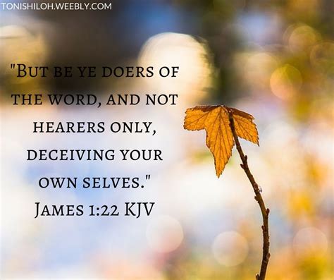 James 122 Kjv James 1 King James Doers Of The Word Women Of Faith
