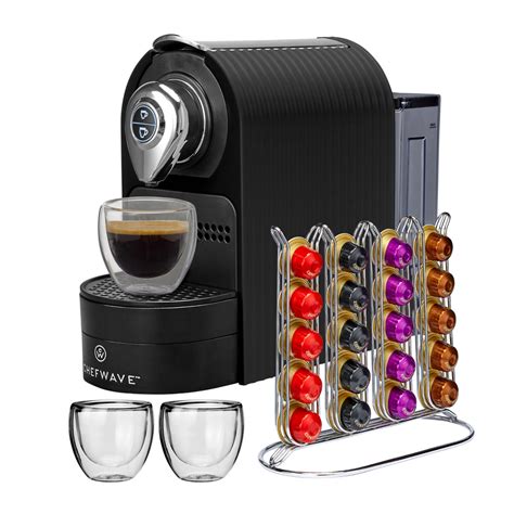 Chefwave Espresso Machine For Nespresso Compatible Capsule Holder