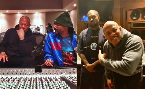 Dr Dre Snoop Dogg And Kanye West Hit The Studio For New Music