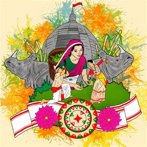 Drawing On Assam Culture Its Culture Is A Mixing Pot Where Rituals