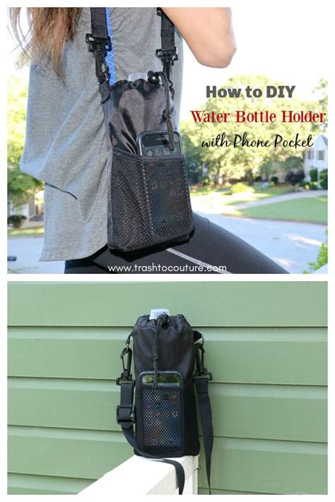 Water Bottle Holder With Phone Pocket Free Sewing Pattern Phone Bag