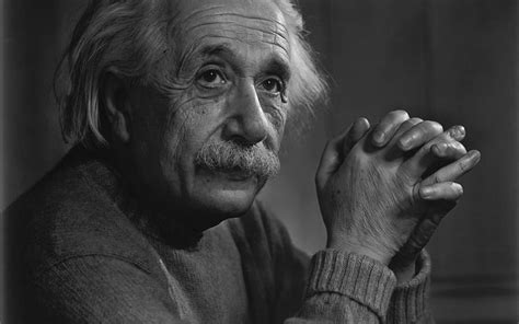 Hd Wallpaper Albert Einstein Quote One Person Portrait Headshot