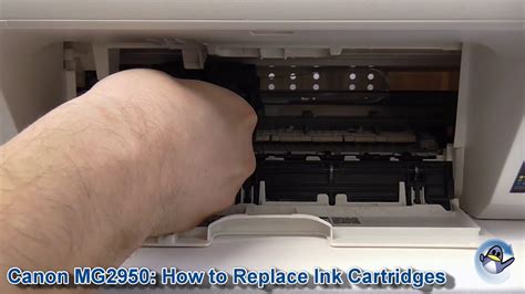 Canon Pixma Mg2950 How To Changereplace Ink Cartridges Youtube