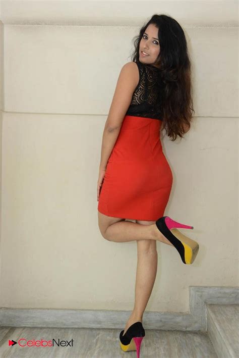 Shravya Reddy Hot Photos In Red Short Dress Set Site Title