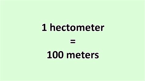 Convert Hectometer To Meter Excelnotes