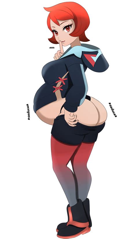 Rule 34 1girls Arezu Pokemon Ass Belly Big Belly Big Butt Bubble Butt Exposing Rear Female