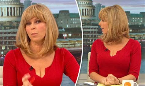 kate garraway puts on a very busty display on good morning britain tv and radio showbiz and tv