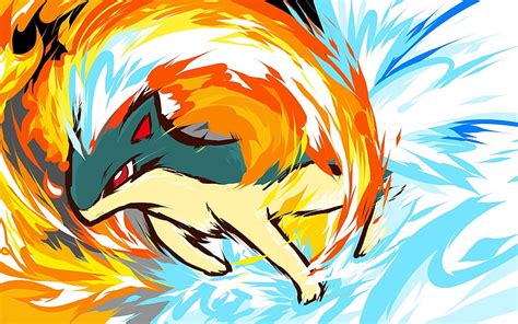 1284x2778px Free Download Hd Wallpaper Quilava Illustration Ishmam Pokémon Multi Colored