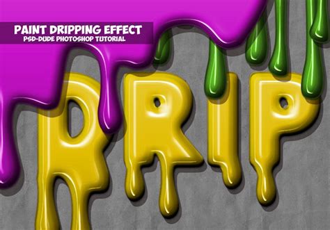 Paint Drip Text Effect In Photoshop Photoshop Tutorial Photo Editing Text Effects Photoshop