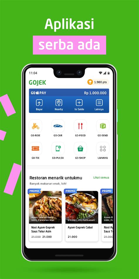 Aplikasi Gojek Untuk Android Terbaru