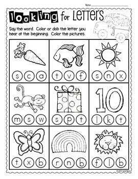 Students view how to do their homework. Print and Go! Back to School Math and Literacy (NO PREP ...