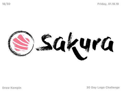 Sakura Logo 30 Day Logo Challenge By Drew Kempin On Dribbble